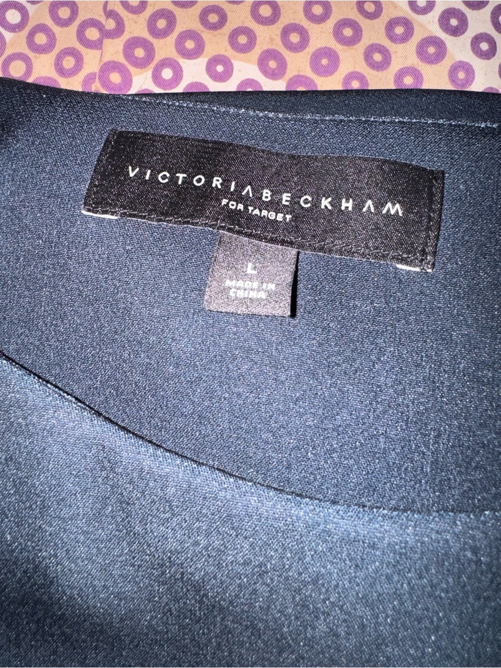 Victoria Beckham for Target Black Floral Print Blouse with White, Yellow & Green - Picture 7 of 9